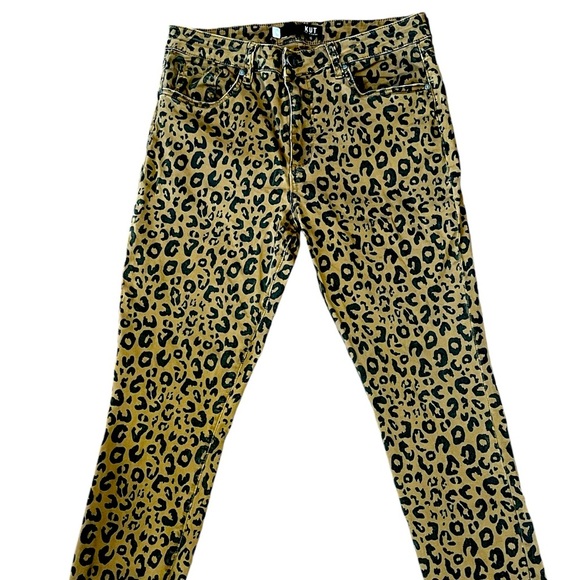 Kut From The Cloth Animal Print Donna High Rise Ankle Skinny Ladies Size 10 - Picture 1 of 8